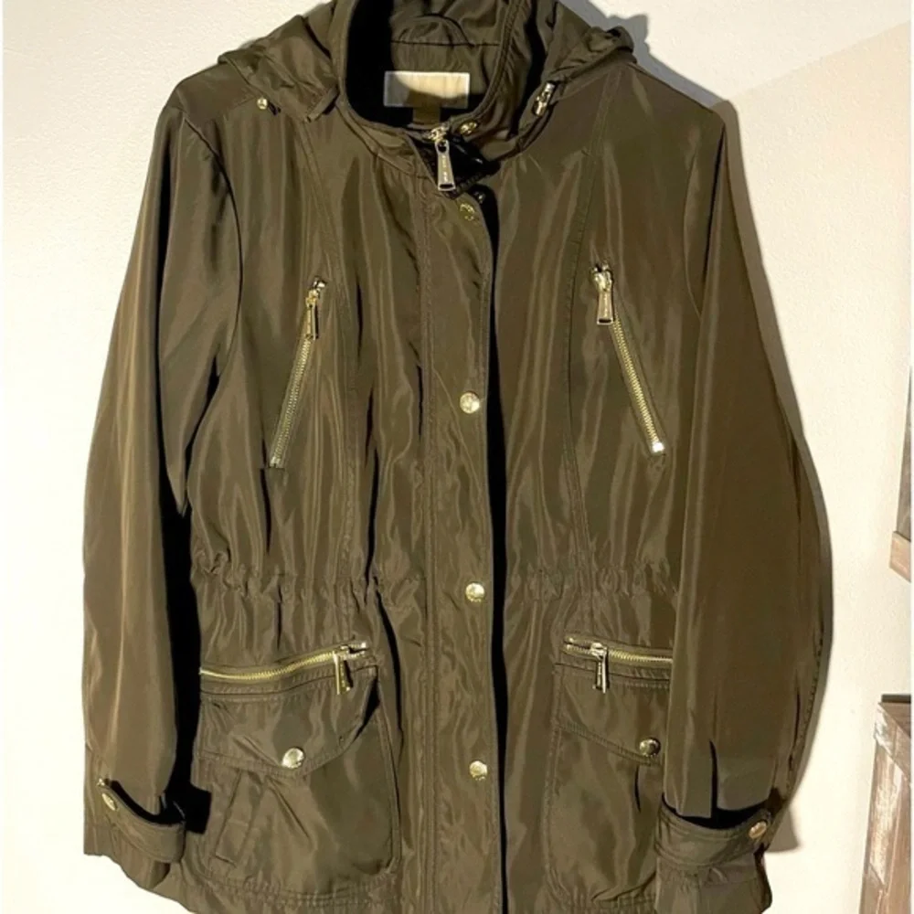 COPY - Michael Kors cinch waist anorak brown coat